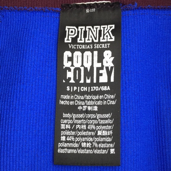 Pink Victoria's Secrets Leggings Womens Small‎ Burgundy Blue Cool And Comfy - Picture 8 of 12